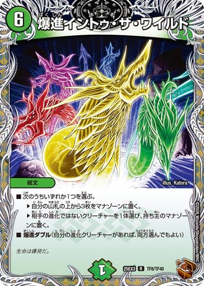 爆進イントゥ・ザ・ワイルド（DM25-EX3 TF8/TF40 R / 邪神爆発デュエナマイトパック「王道W」 / 王道W）