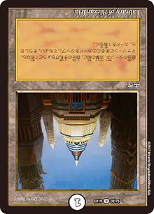 Library of Alexandria（DMEX-18 32/75 U / 20周年超感謝メモリアルパック 裏の章 パラレル・マスターズ / 王来篇）