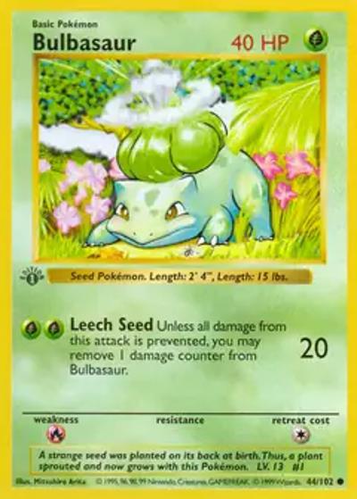 Bulbasaur（Common / Base Set 1st Edition / Base）
