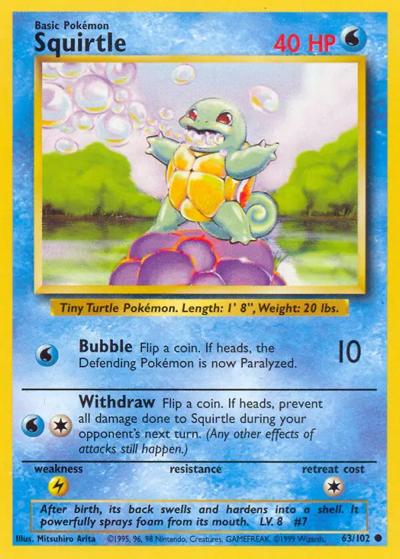 Squirtle（Common / Base Set Unlimited / Base）