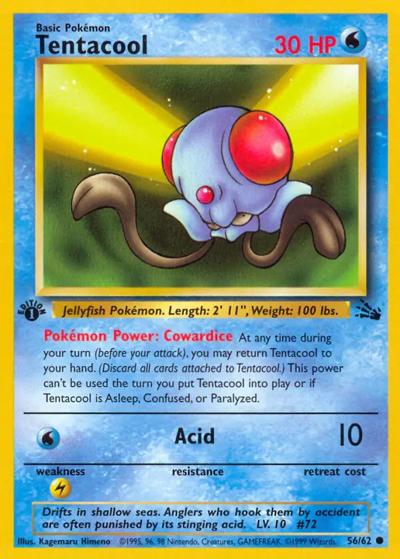 Tentacool（Common / Fossil 1st Edition / Base）